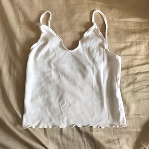 brandy melville white nicolette tank